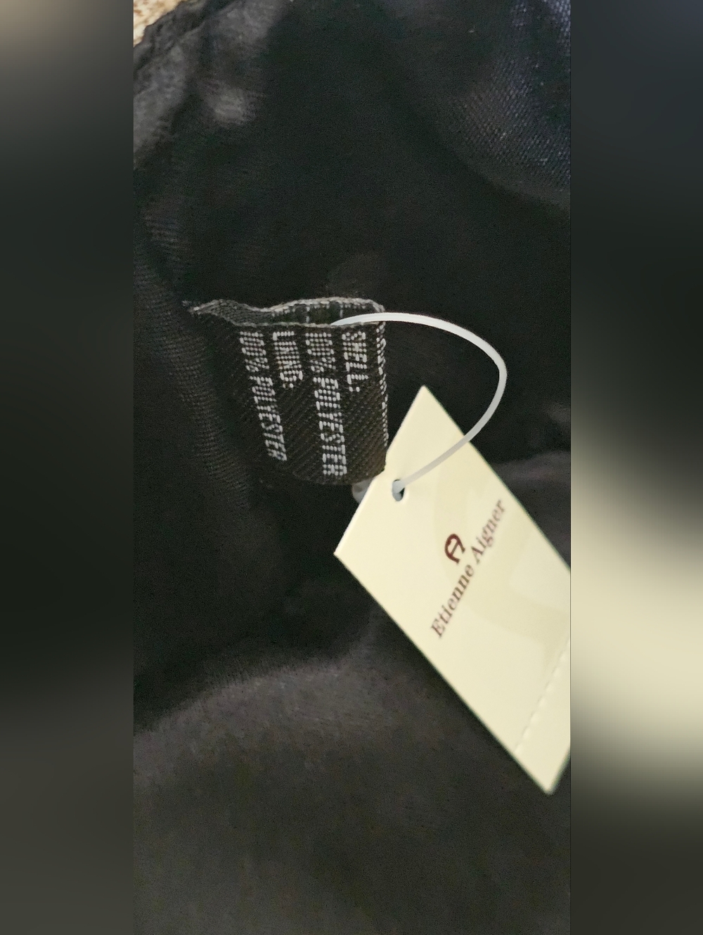 Etienne Aigner NWT Beige Patterned Bucket Hat with Brown Trim - Men's Size L/XL - Picture 9 of 11